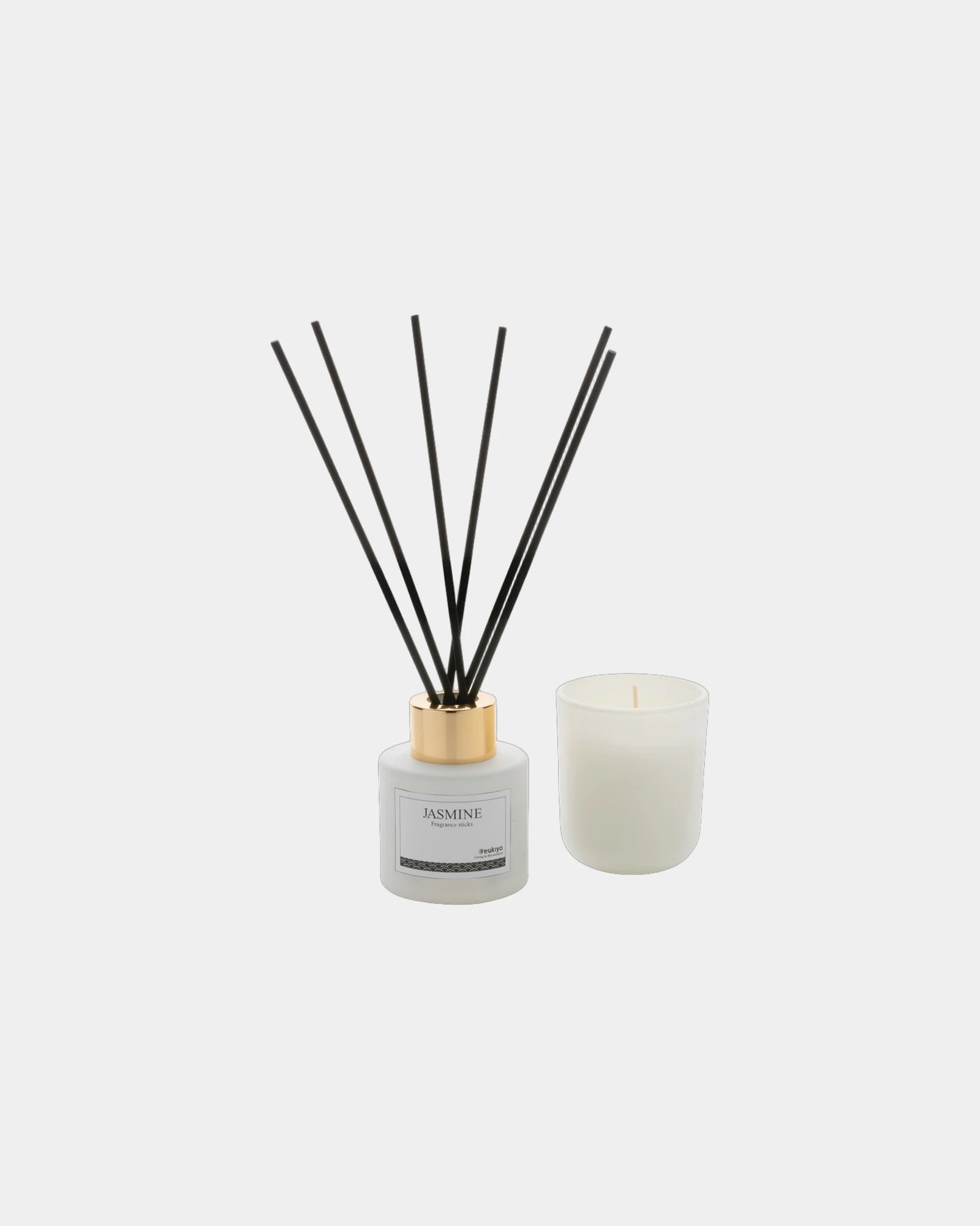 Promotional scented candle and diffuser gift set - White