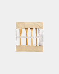 Promotional reusable bamboo cutlery set