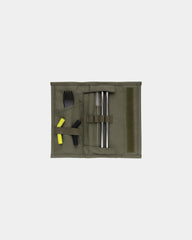 Promotional stainless steel straw set with silicone tips - 16