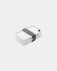 Promotional PP lunch box with spoon-fork - White