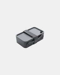 Promotional PP lunch box with spoon-fork - Anthracite