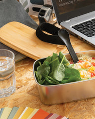 Promotional stainless steel lunch box with bamboo lid - 8