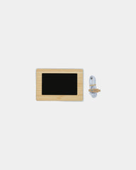 Promotional recycled bamboo LED clock - 1
