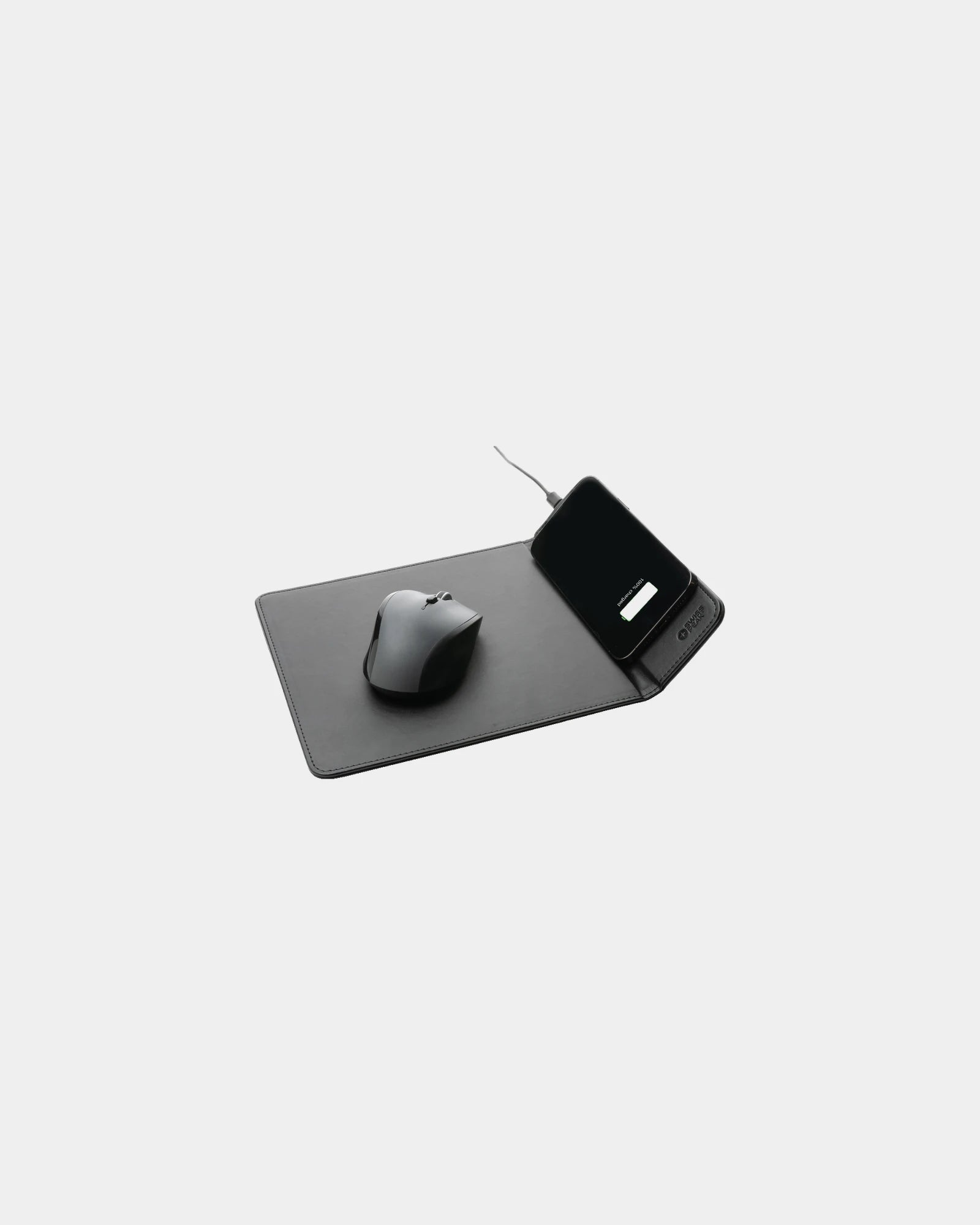 Promotional recycled PU mouse pad with 10W charger