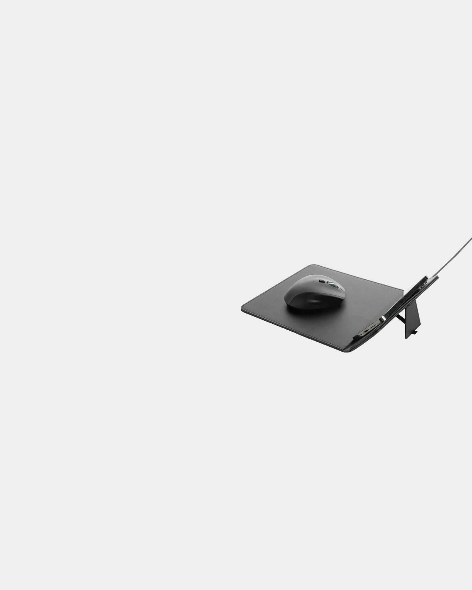 Promotional recycled PU mouse pad with 10W charger