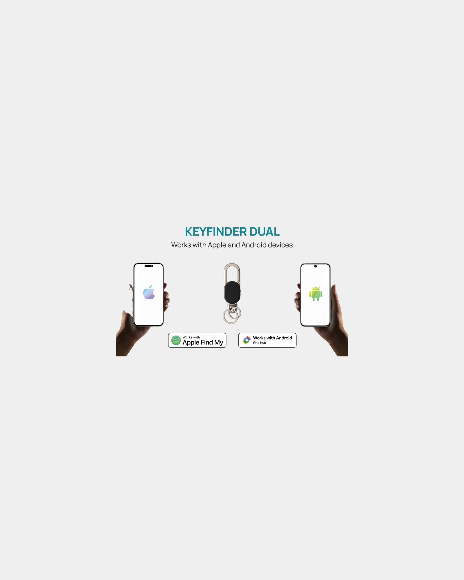 Promotional Keyfinder Dual keychain with geolocation - 4