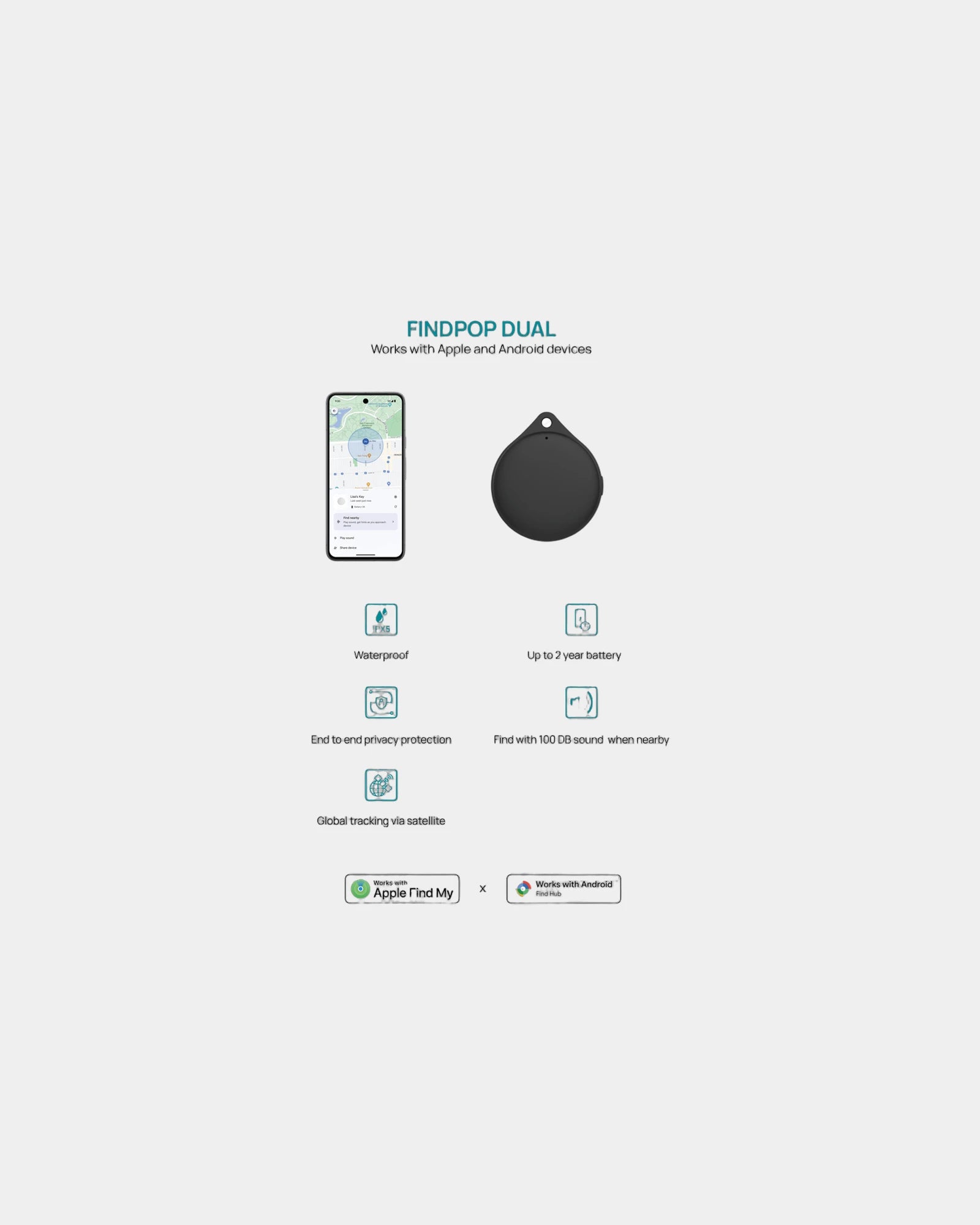 Promotional recycled plastic Findpop Dual locator - 7