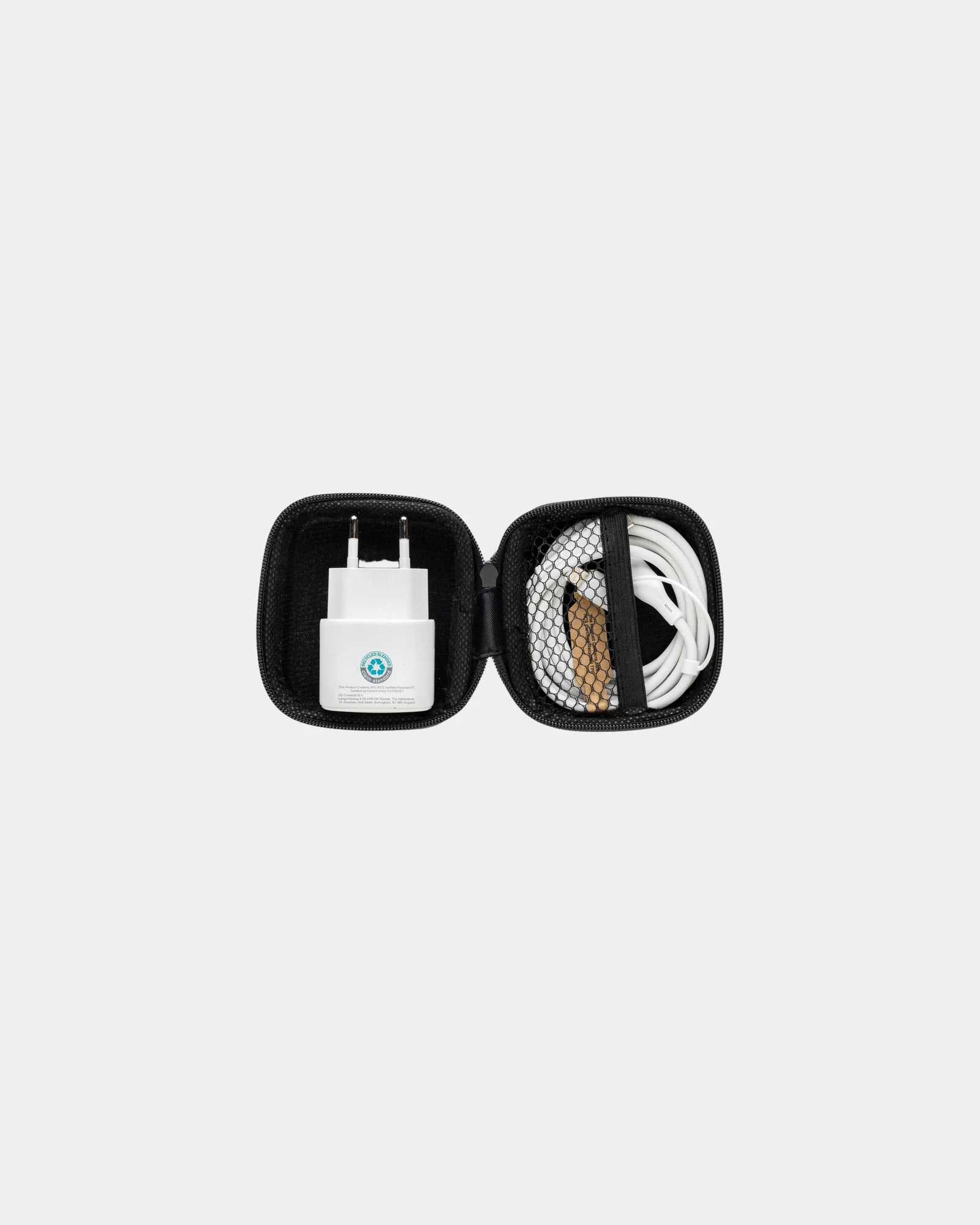 Custom recycled PET 20W charger set - 5