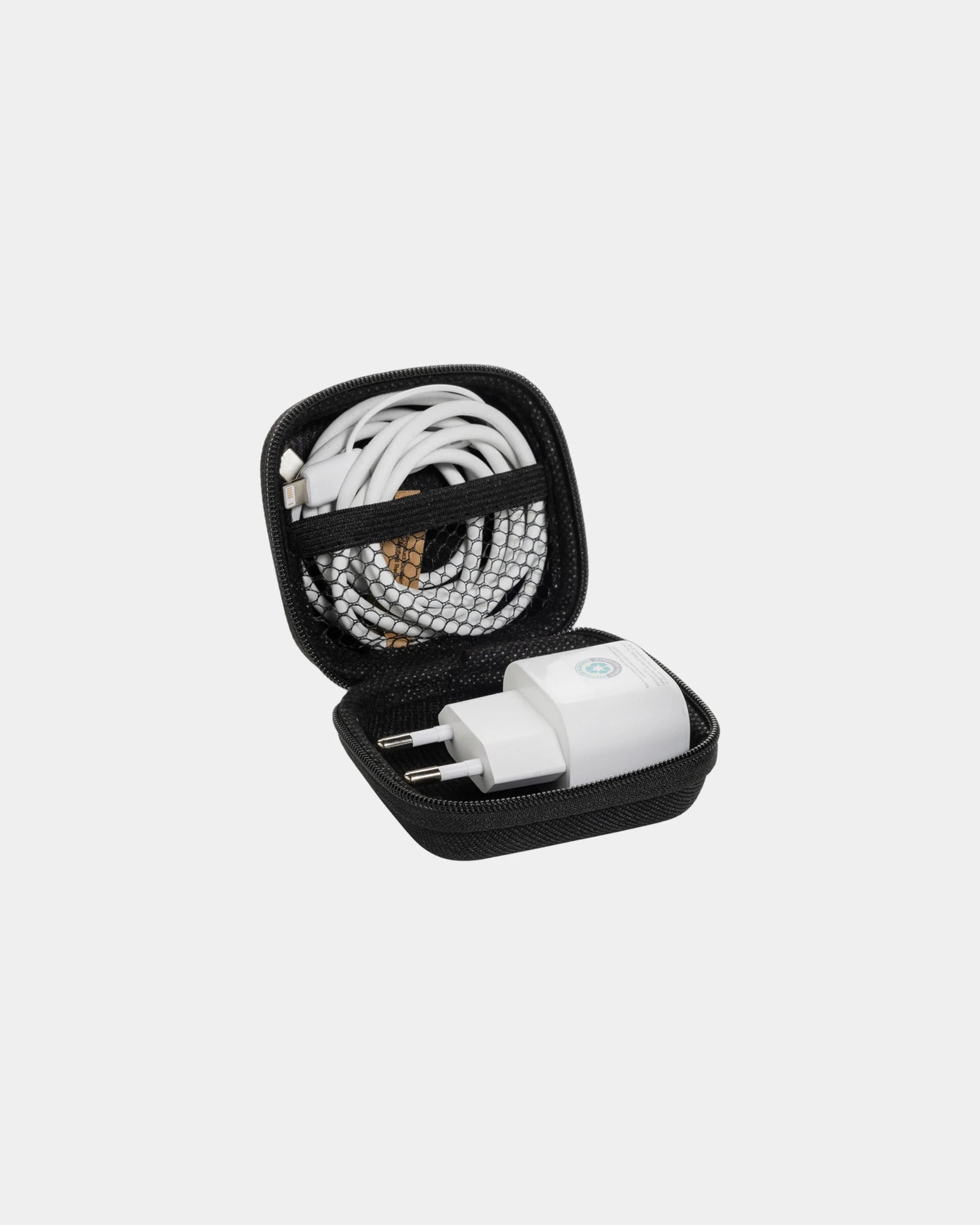 Custom recycled PET 20W charger set - 2