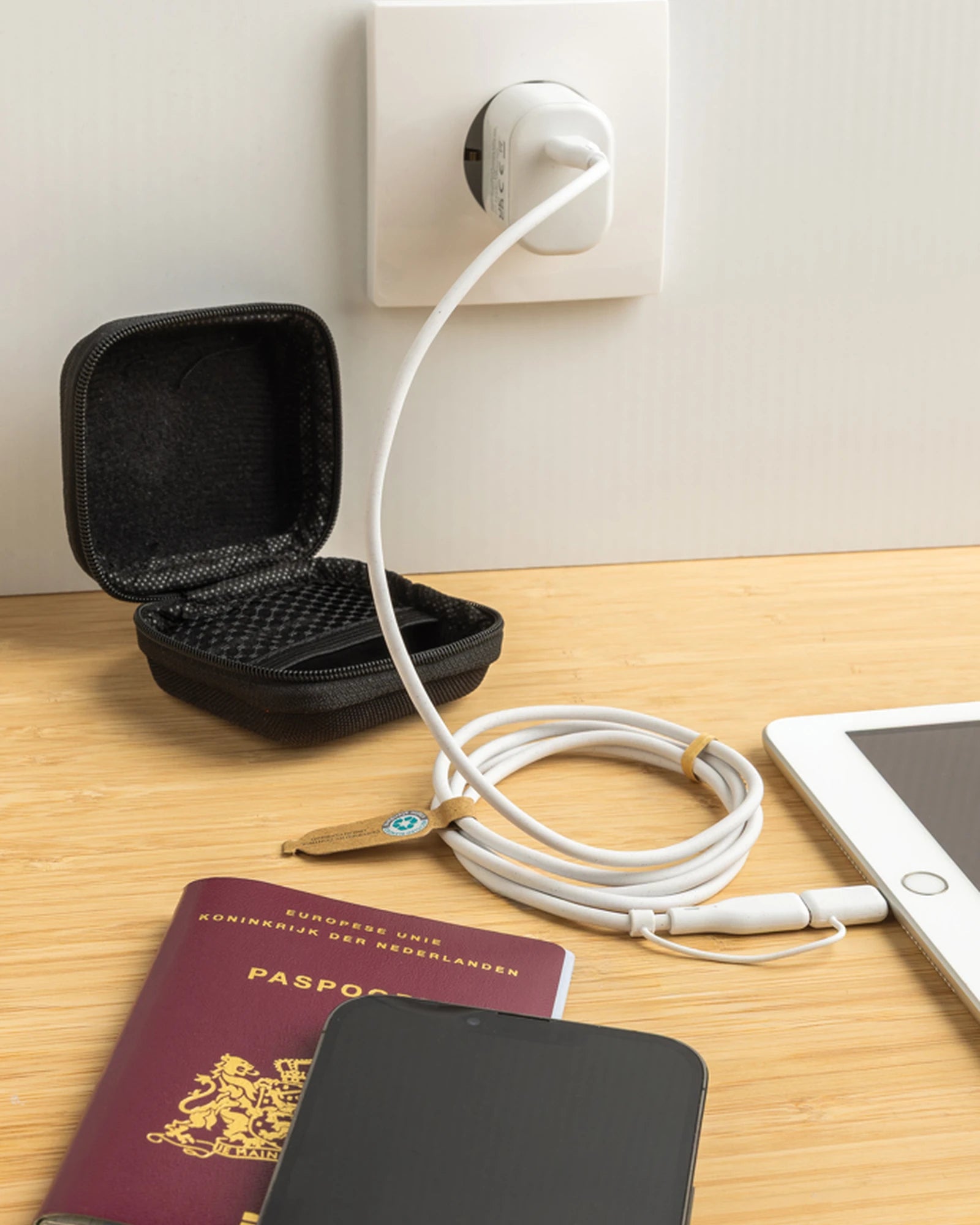 Custom recycled PET 20W charger set - 9