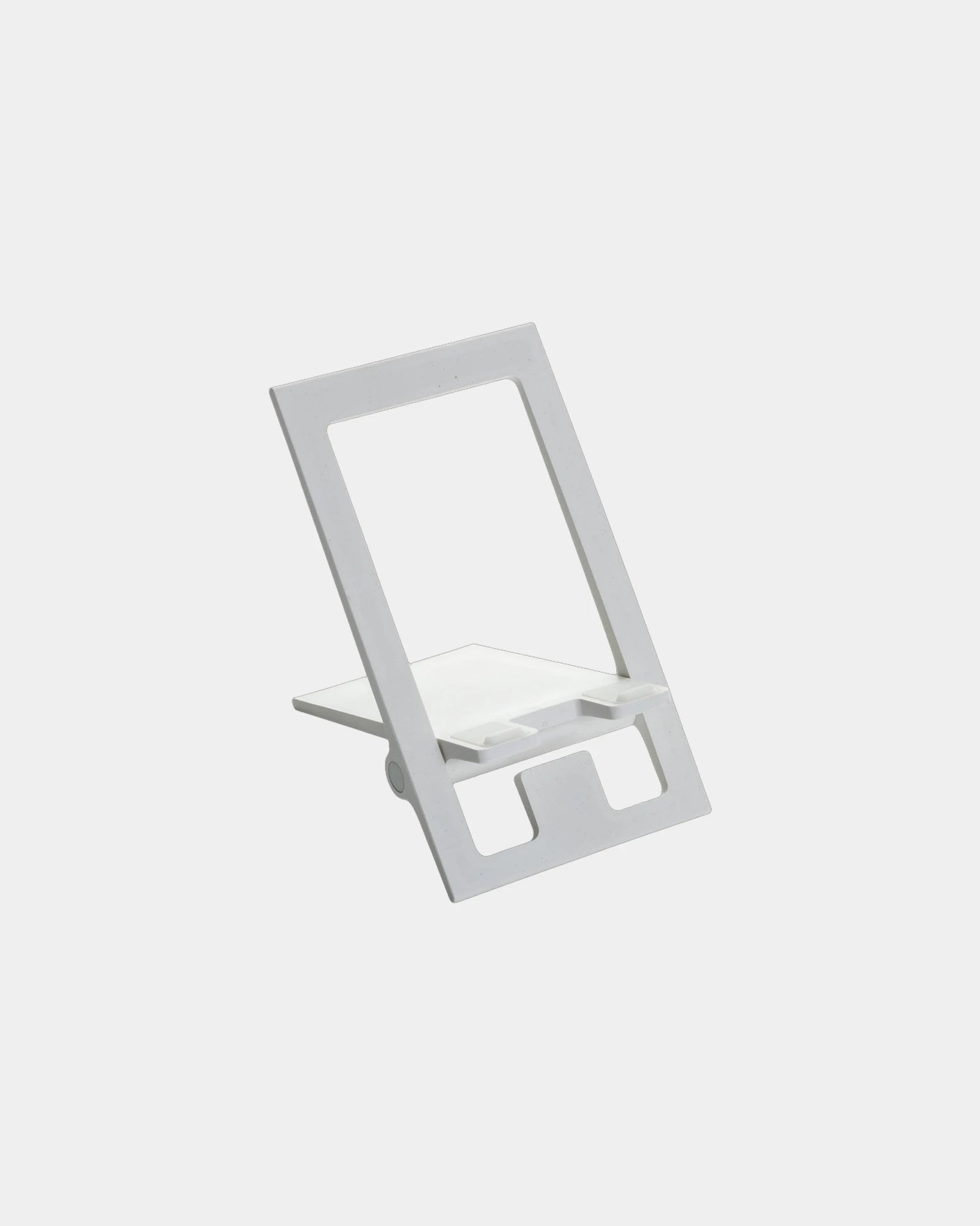 Promotional recycled plastic phone stand - White
