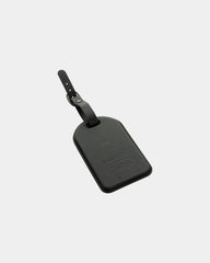 Promotional recycled luggage tag with geolocation - Black