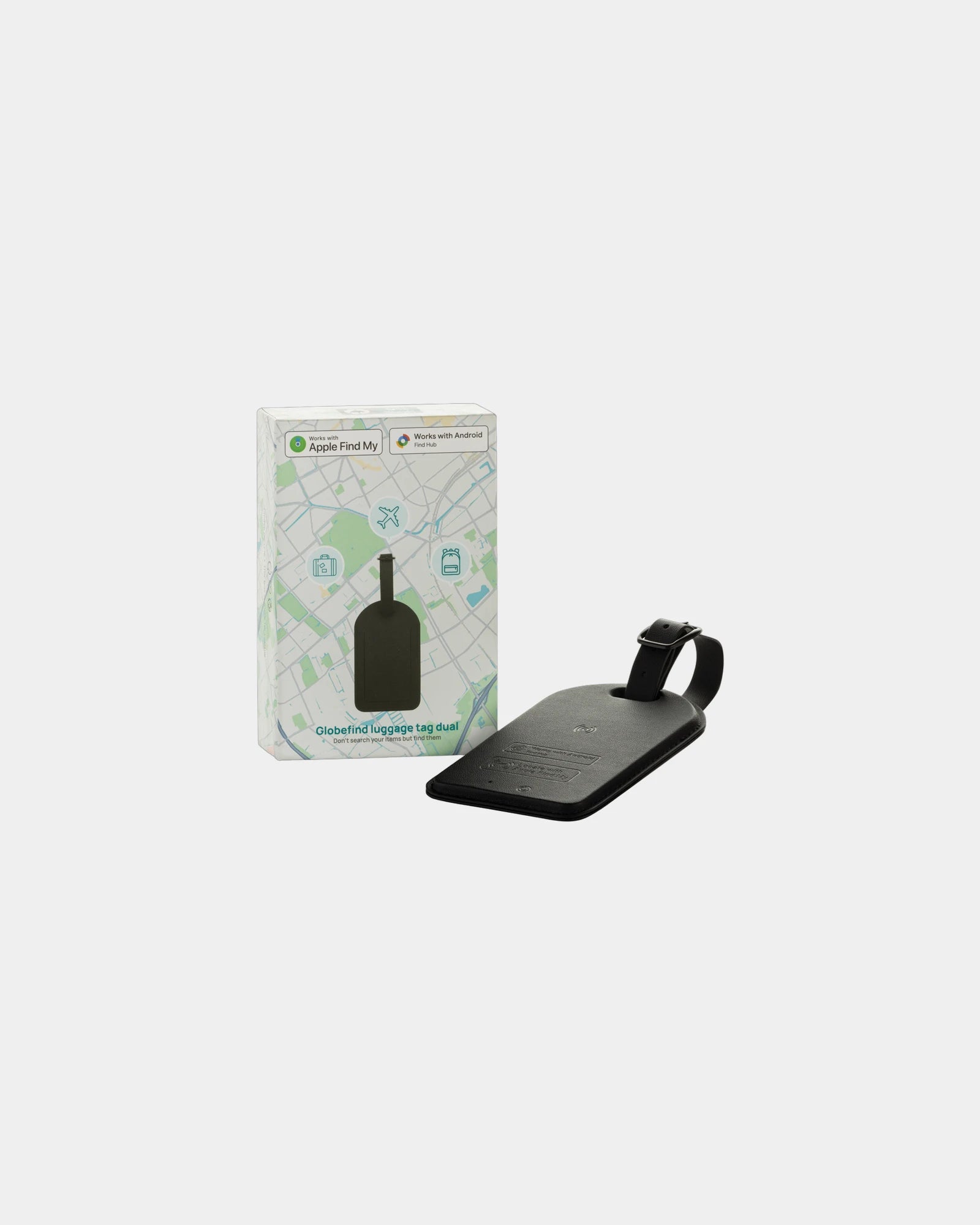 Promotional recycled luggage tag with geolocation - 1