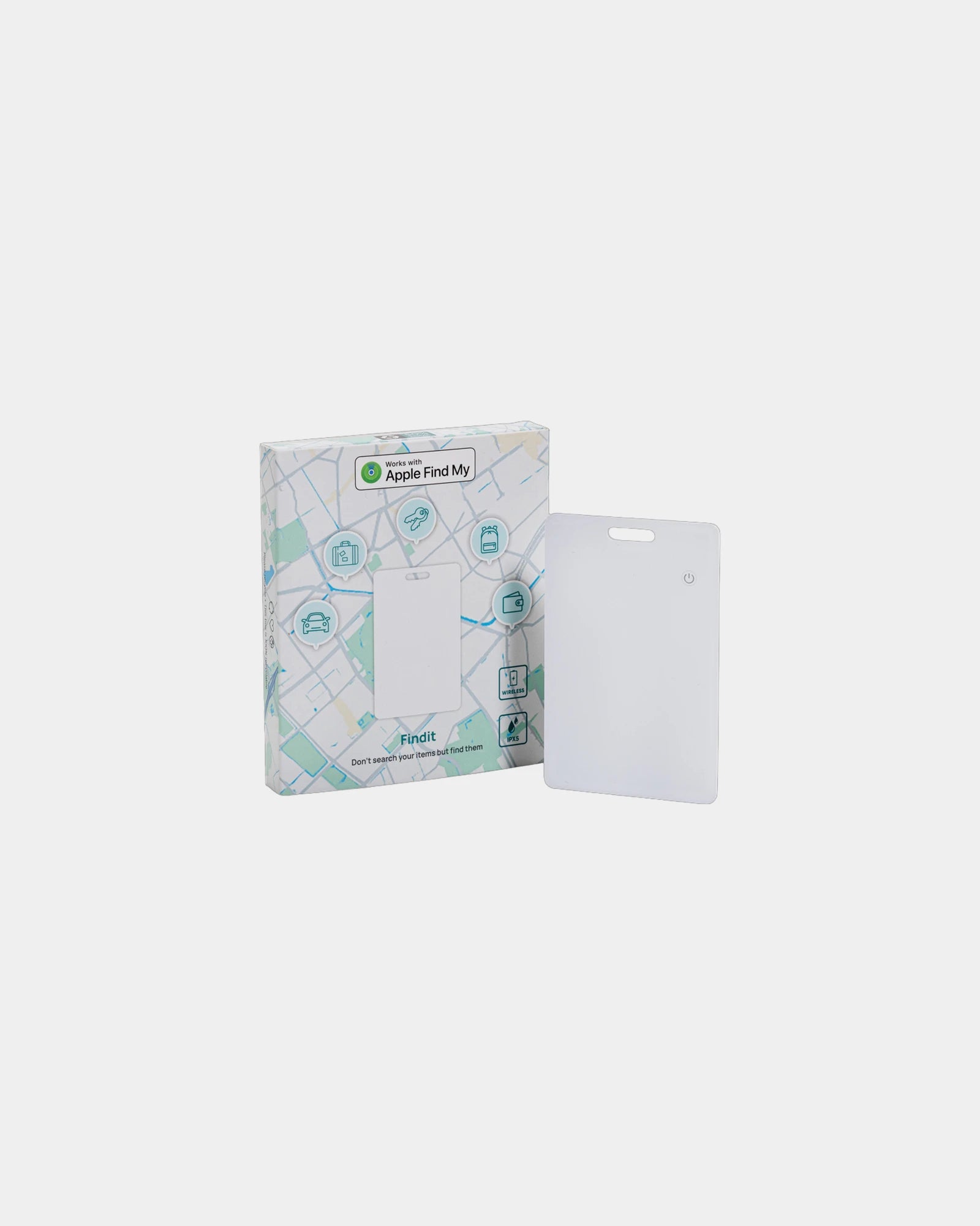 Custom recycled ABS FindMy compatible tracking card - 1