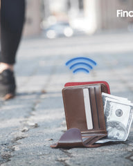 Custom recycled ABS FindMy compatible tracking card - 9