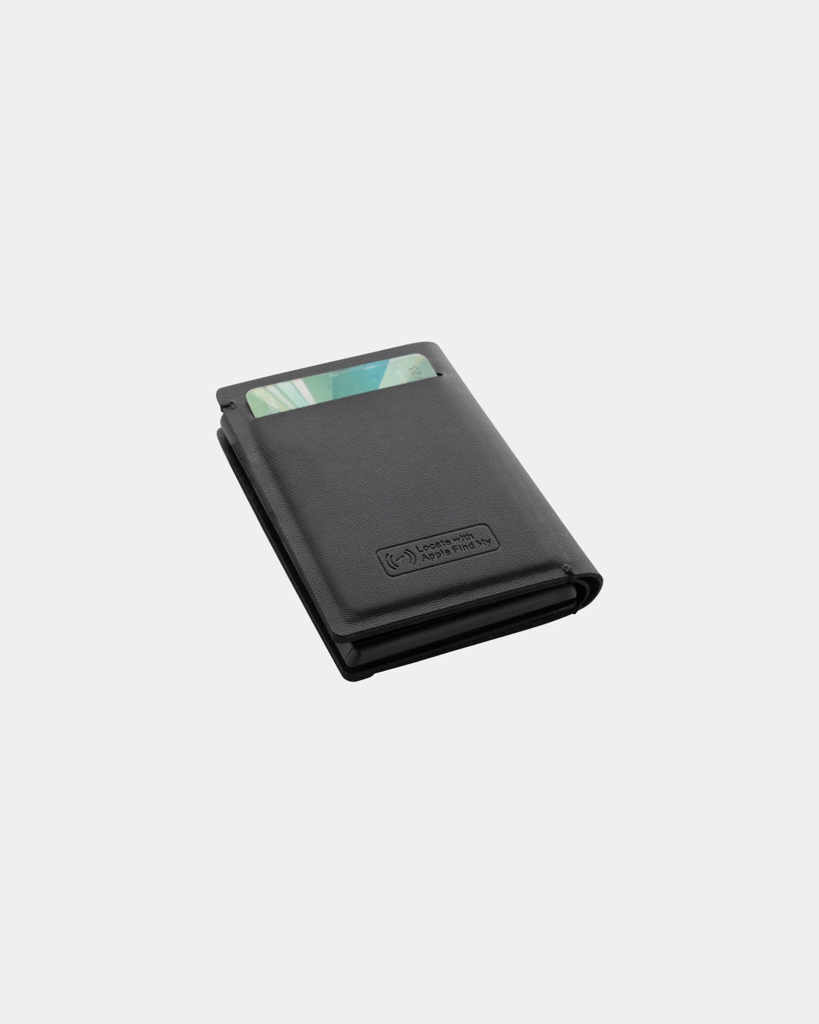 Promotional recycled polyester cardholder with geolocation - Black