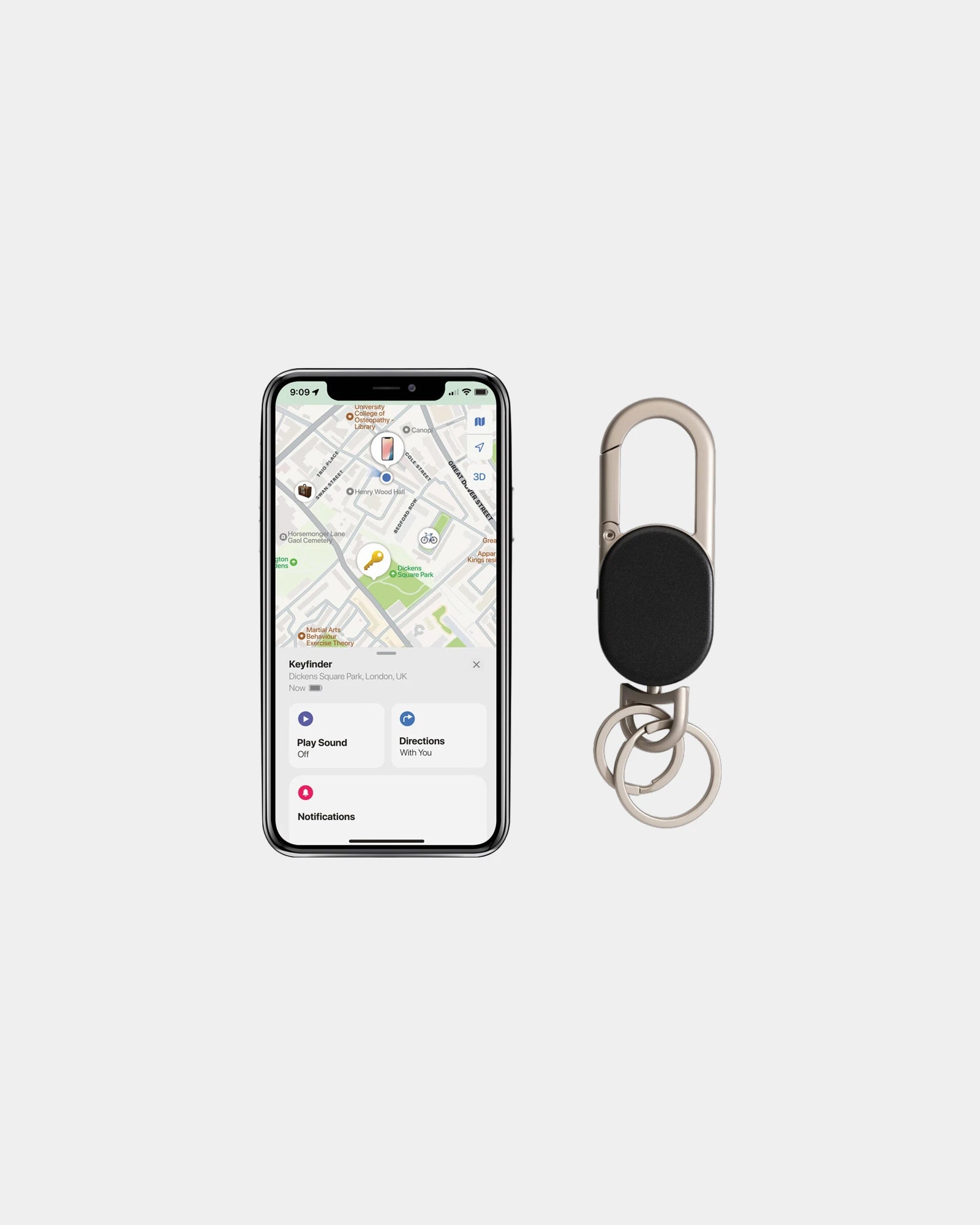 Promotional USB-C Keyfinder with Geolocation - 3