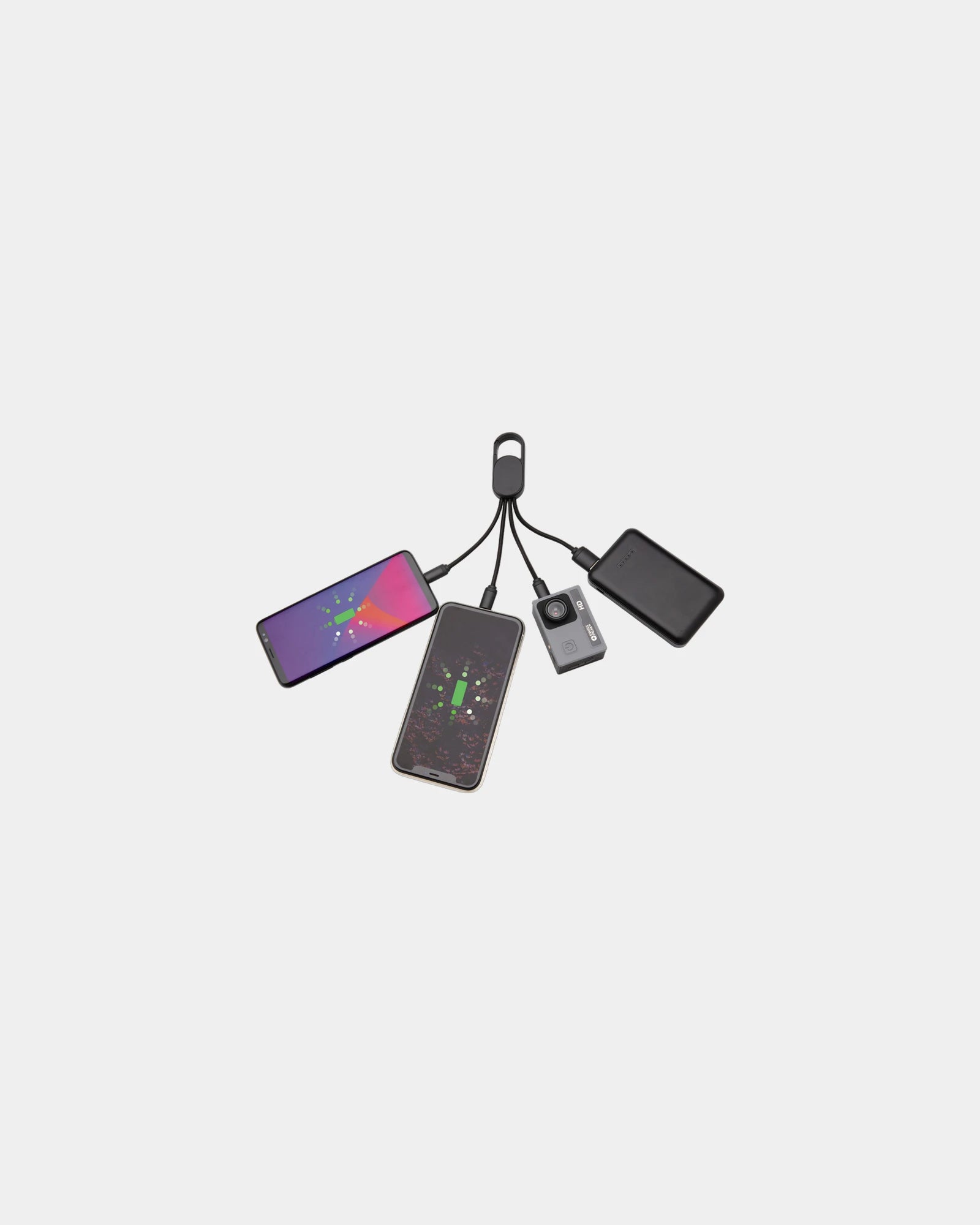 Promotional 4-in-1 charging cable with carabiner - 2