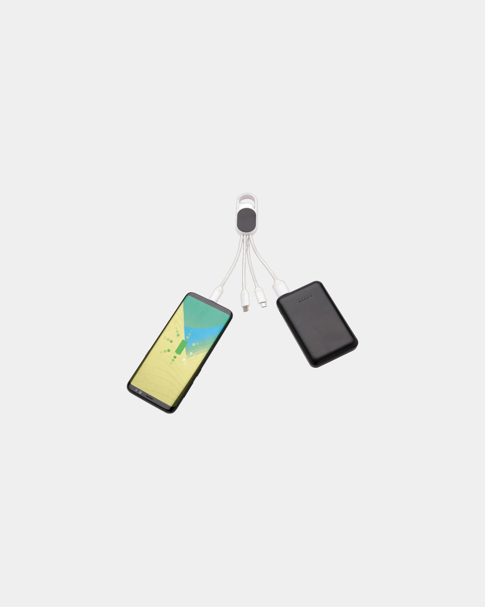 Promotional 4-in-1 charging cable with carabiner - 6