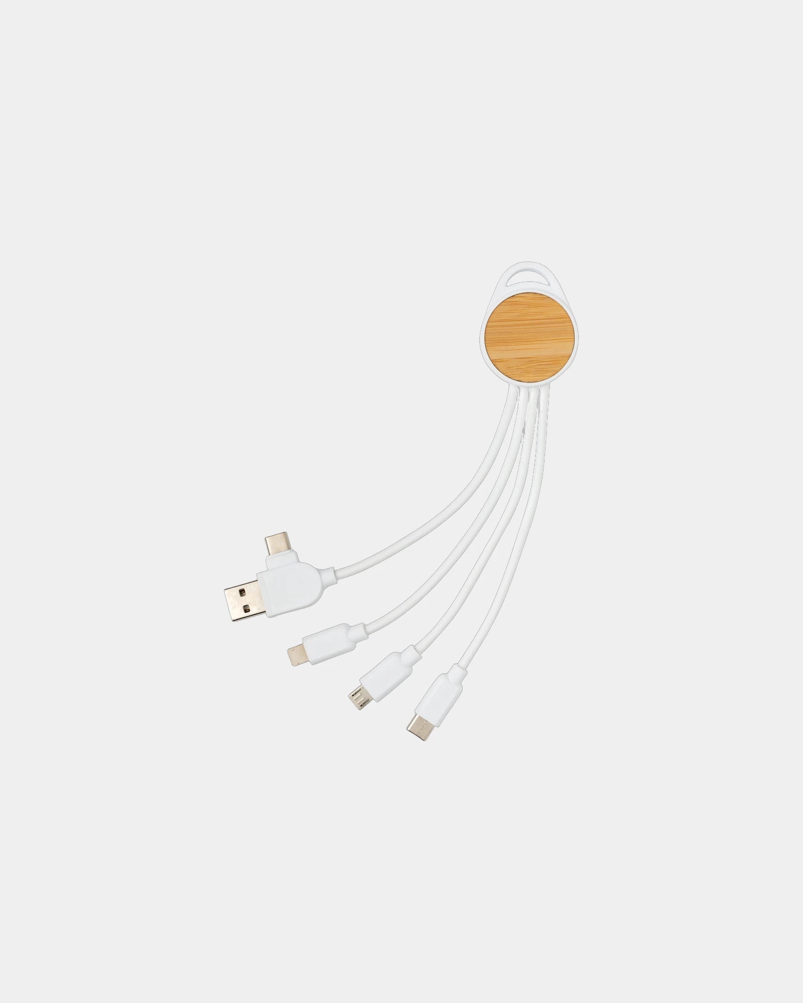 Promotional recycled TPE cable with bamboo casing - 4