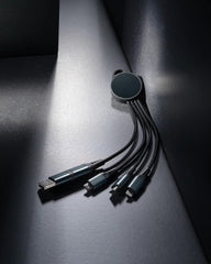 Promotional recycled aluminum 6-in-1 charging cable - 4