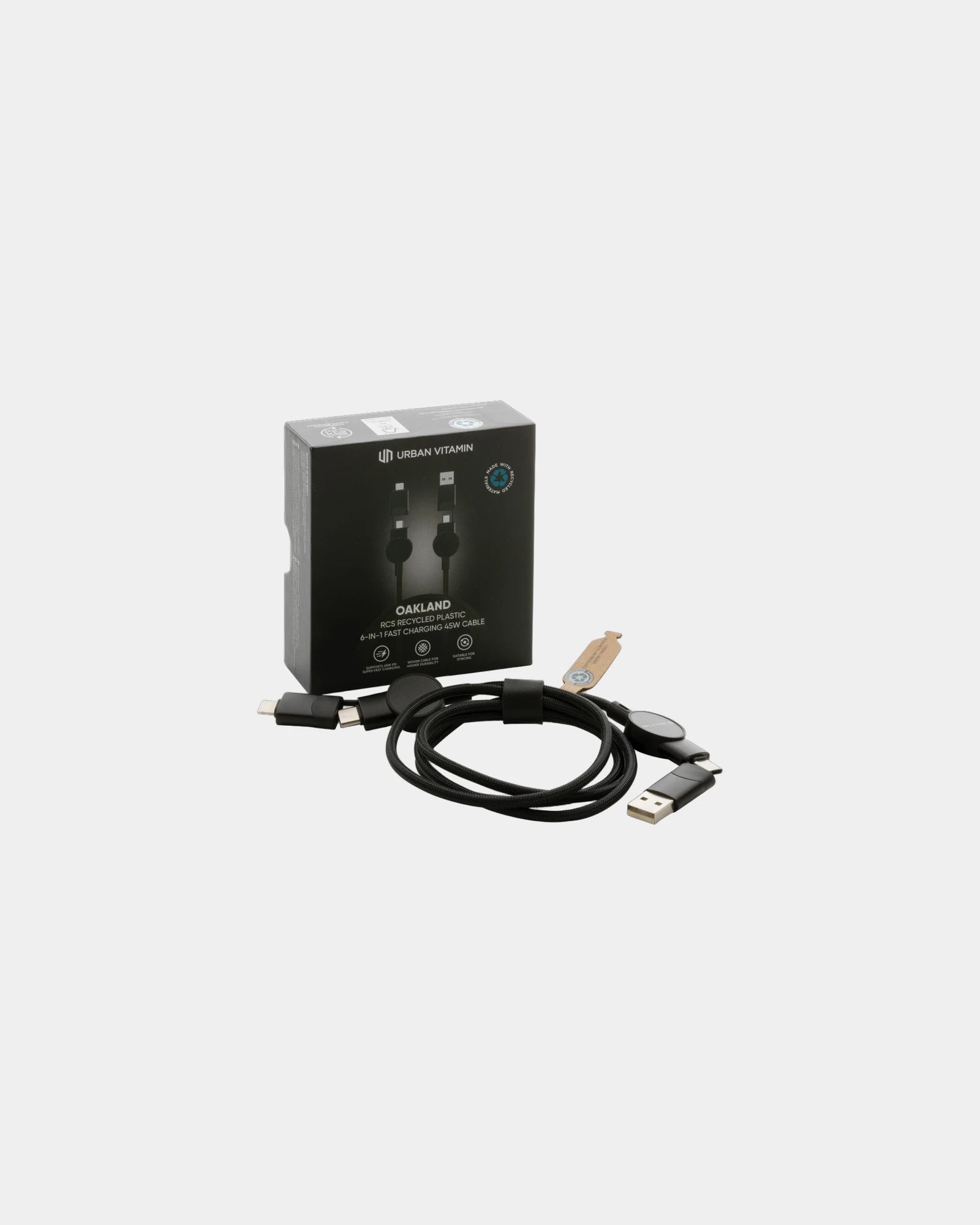 Custom 6-in-1 charging cable Urban Vitamin Oakland - 1