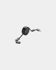 Promotional 60W recycled aluminum charging cable - Grey