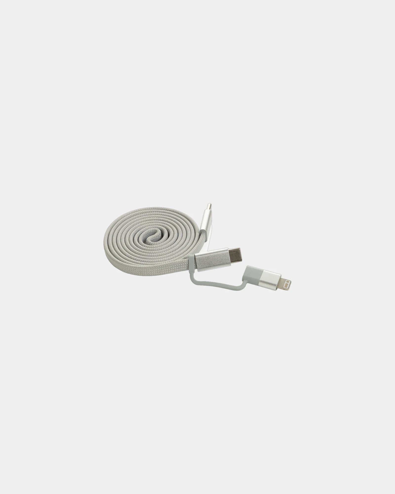 Promotional magnetic cable 60W 2-in-1 for devices - Grey