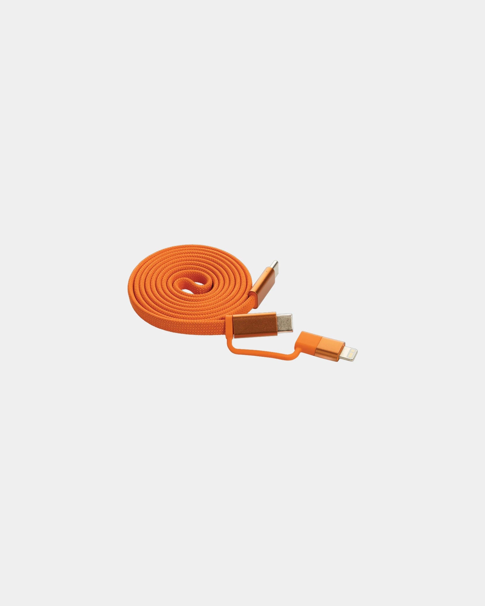 Promotional magnetic cable 60W 2-in-1 for devices - Orange