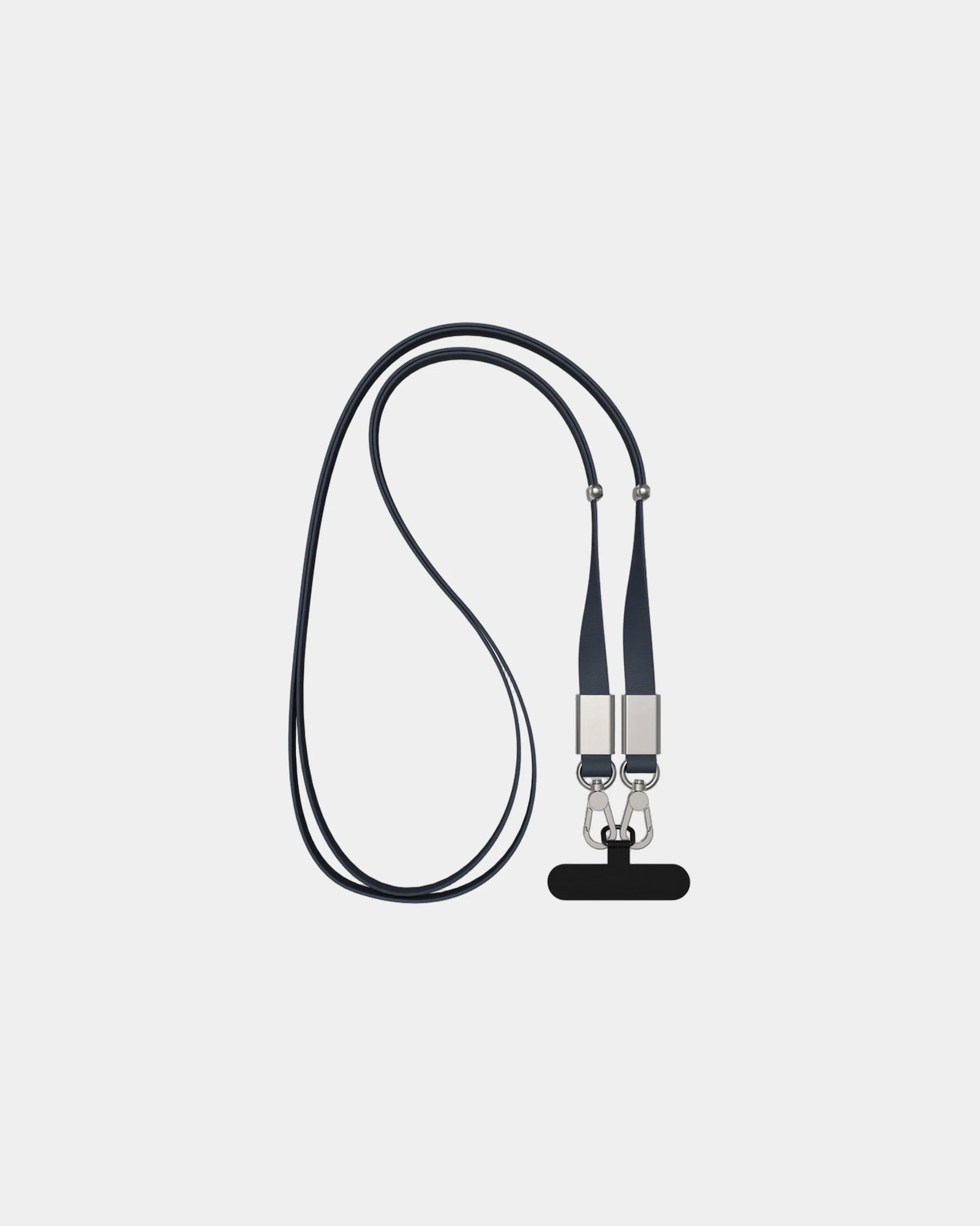 Promotional recycled PET phone lanyard Nivo - Navy