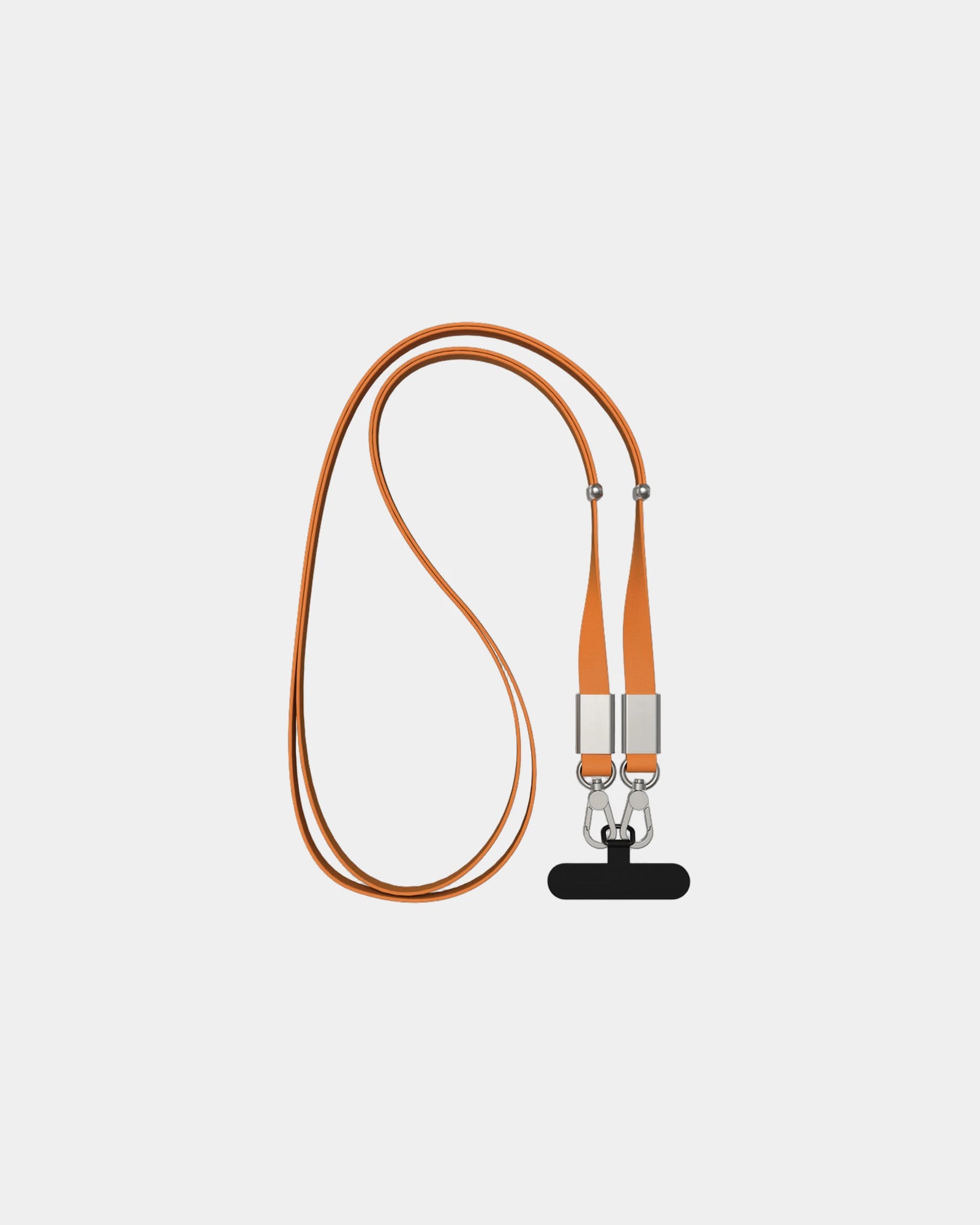 Promotional recycled PET phone lanyard Nivo - Orange