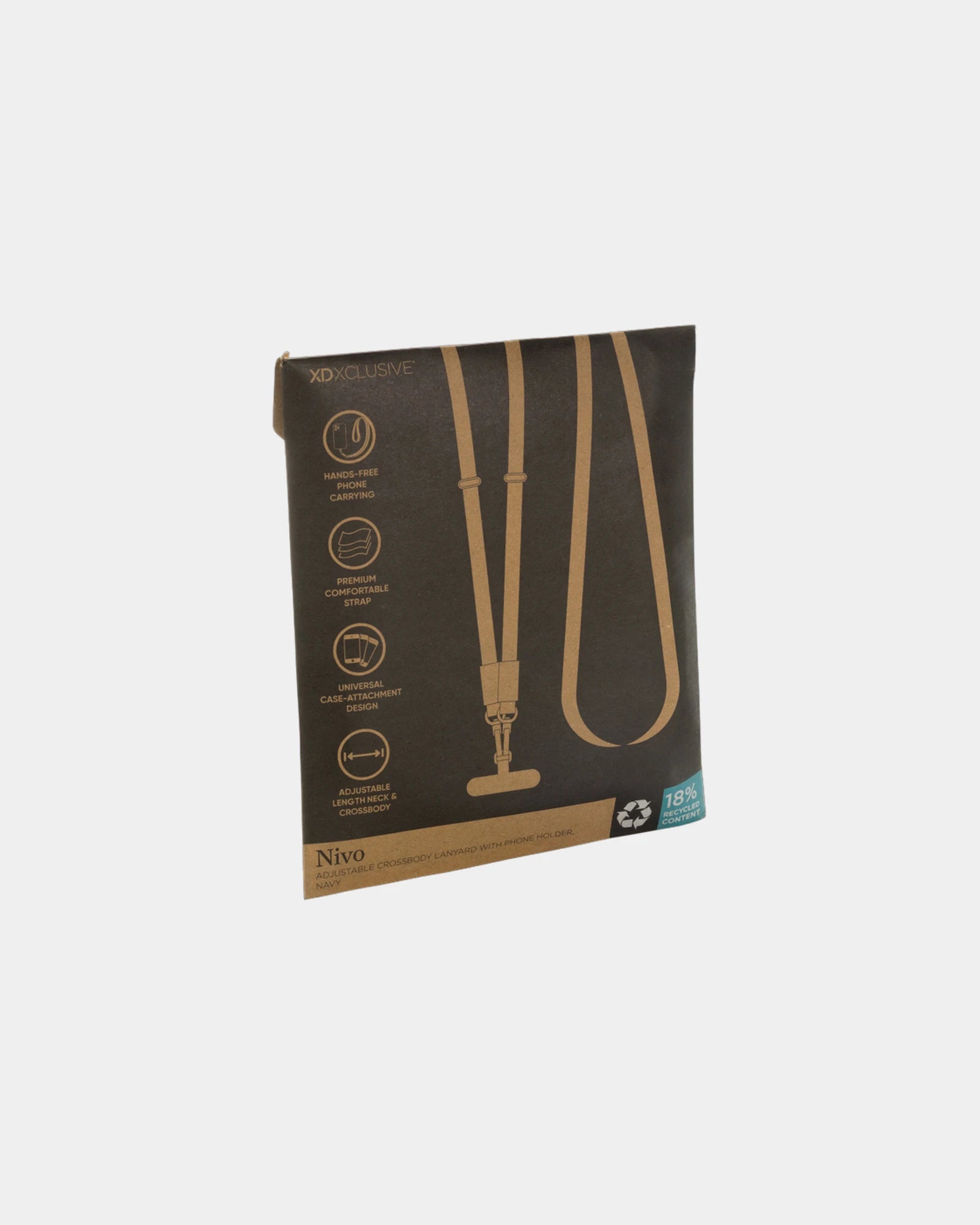 Promotional recycled PET phone lanyard Nivo - 36