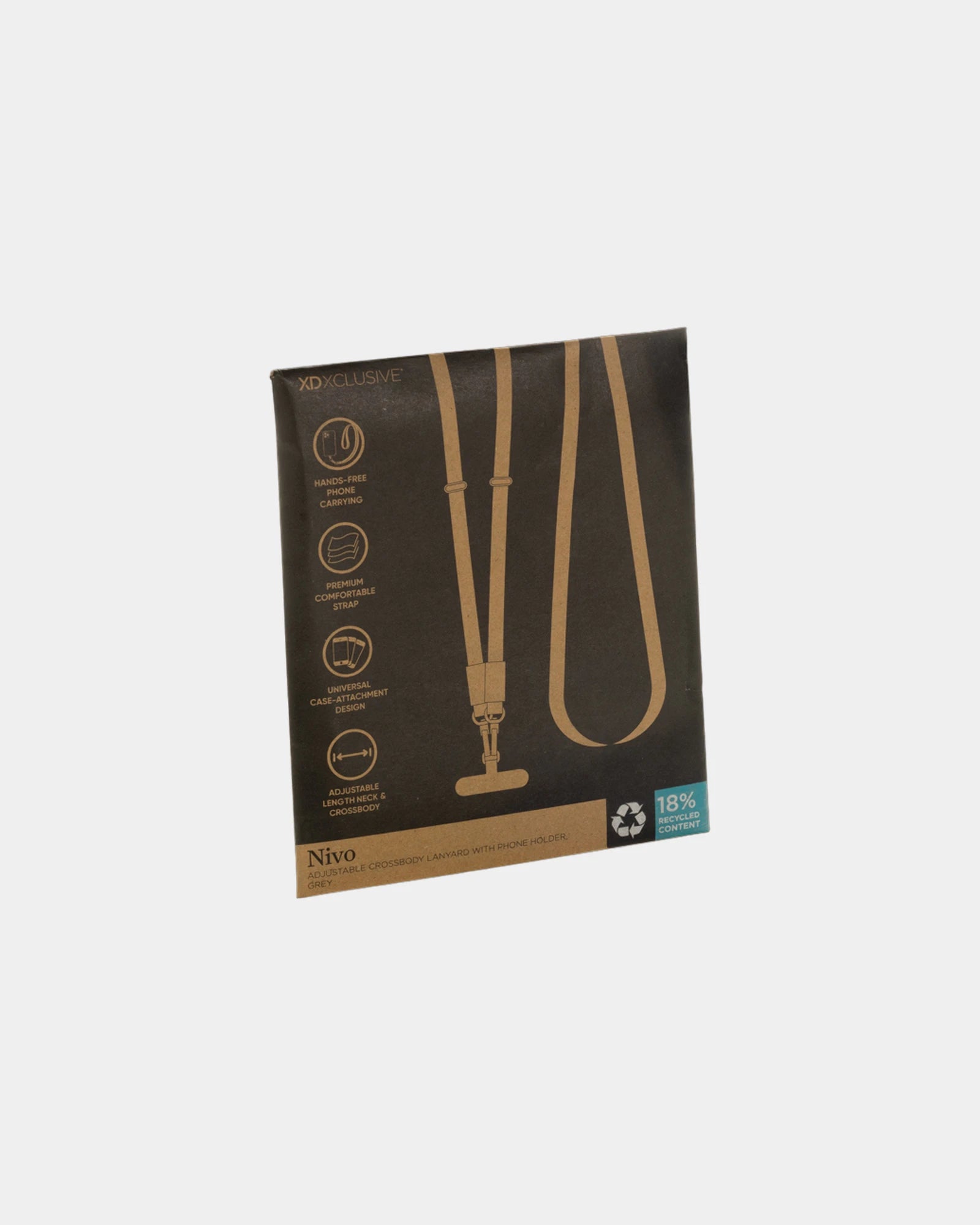 Promotional recycled PET phone lanyard Nivo - 16