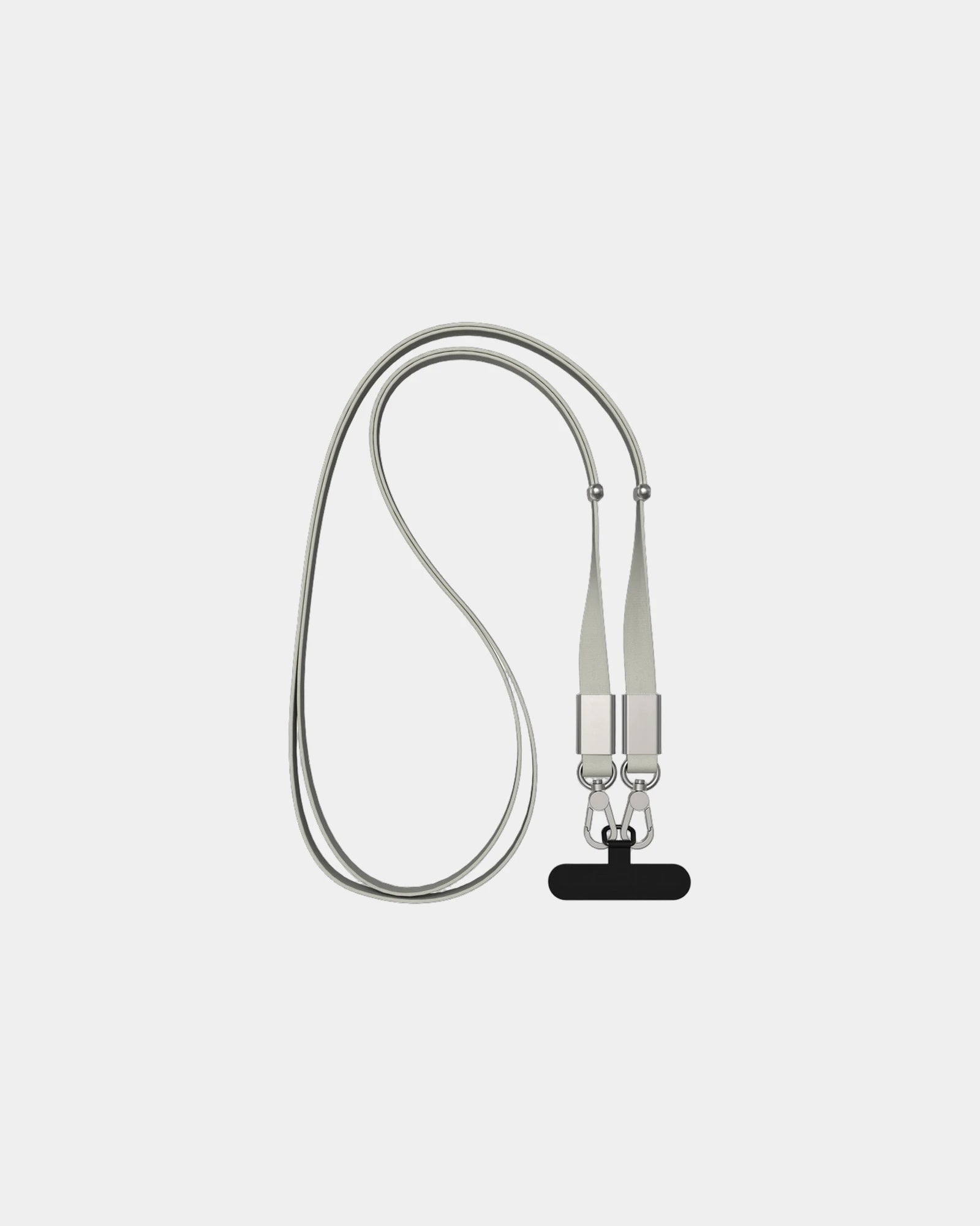 Promotional recycled PET phone lanyard Nivo - Grey