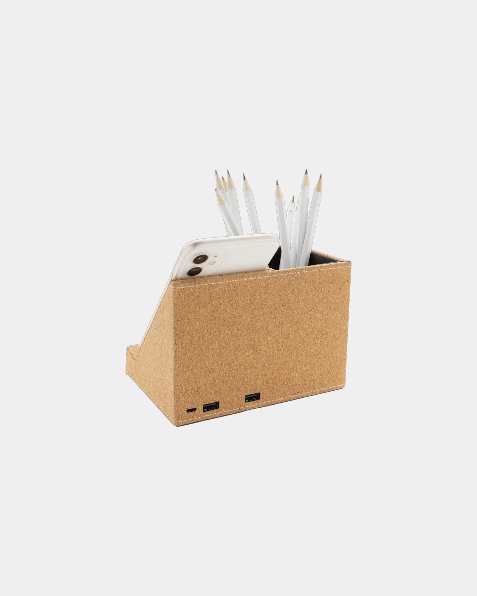 Promotional cork wireless charger with pen holder - 5