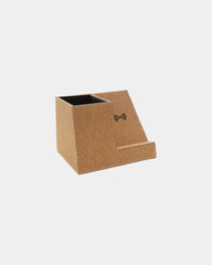 Promotional cork wireless charger with pen holder - Khaki