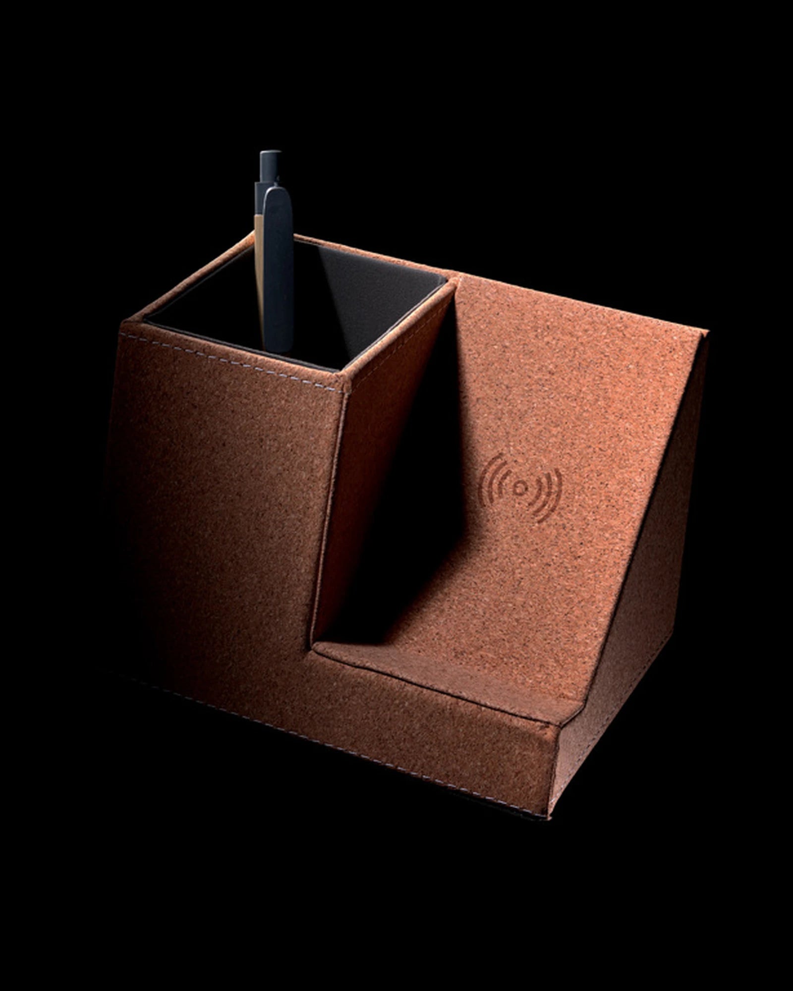 Promotional cork wireless charger with pen holder - 9