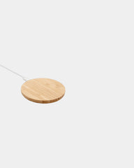 Custom FSC bamboo 5W wireless charger - Brown
