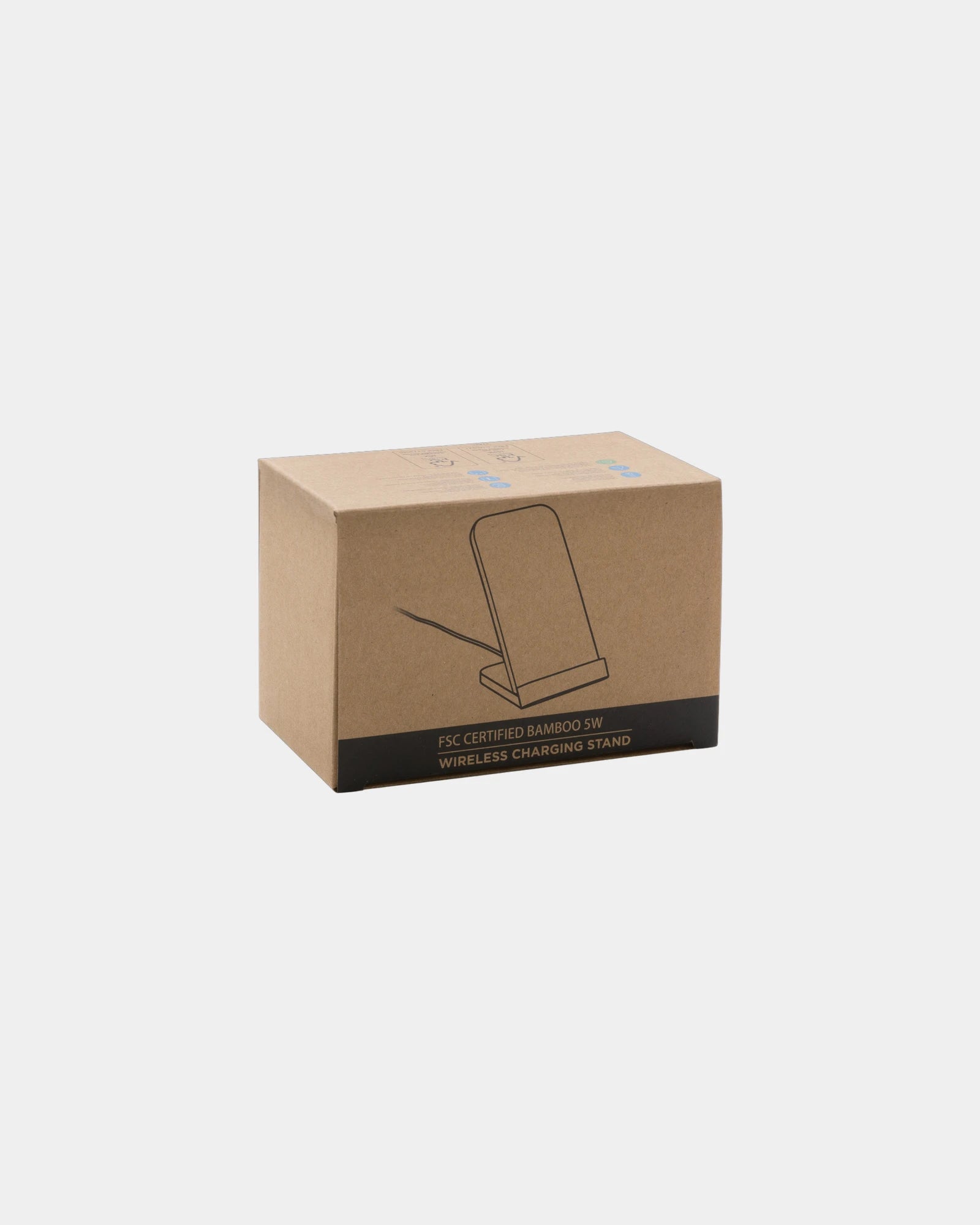 Custom bamboo wireless charger 5W induction stand - 3