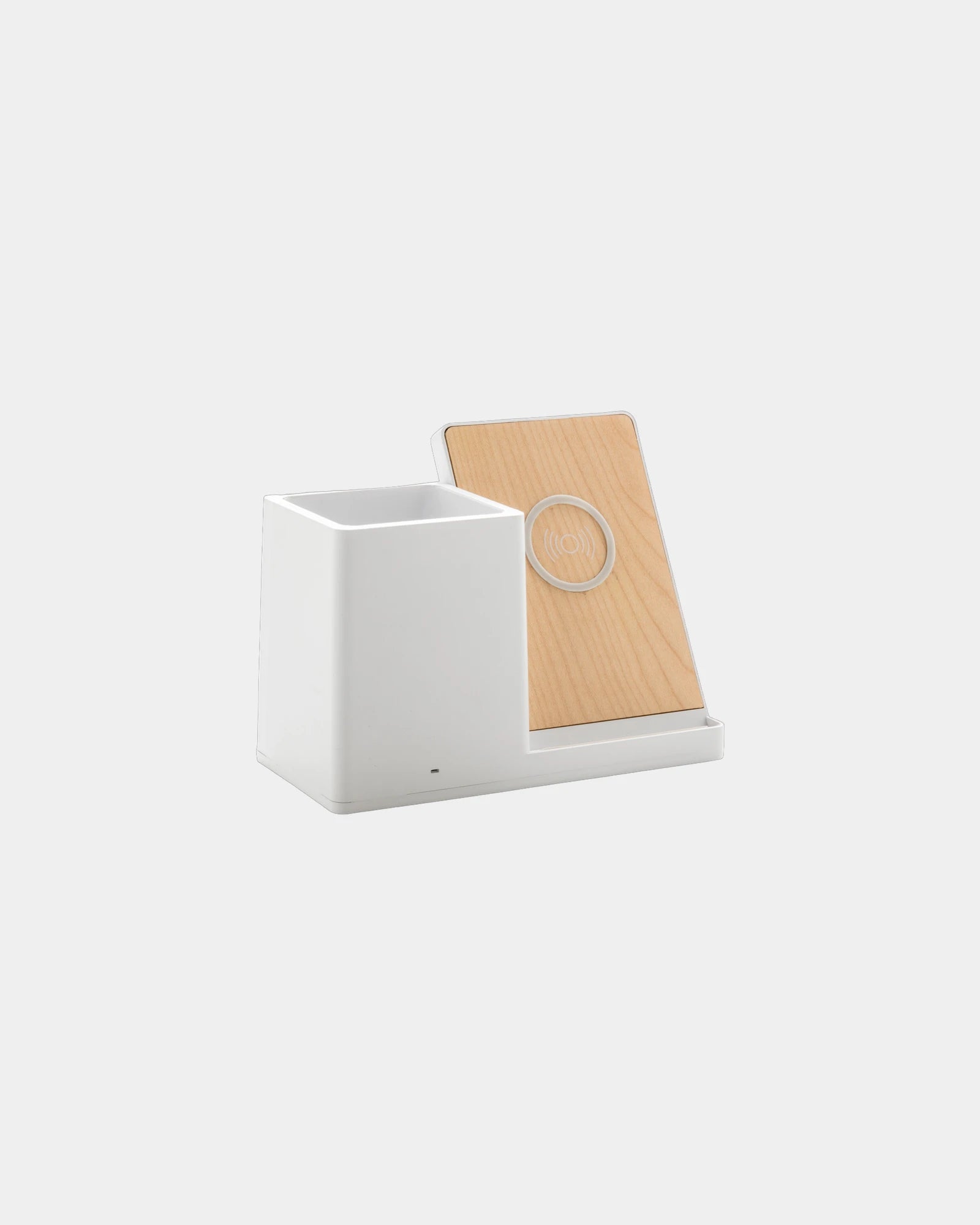 Custom 10W wireless charger with pen holder - White