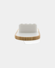 Custom recycled plastic bamboo wireless charger - 4