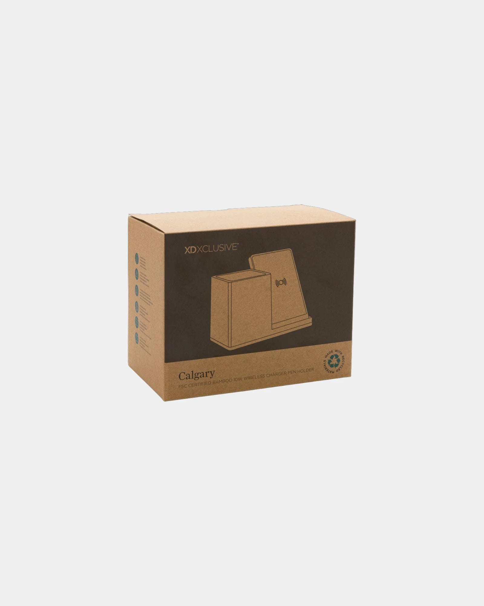 Custom bamboo wireless charger 10W Calgary - 3