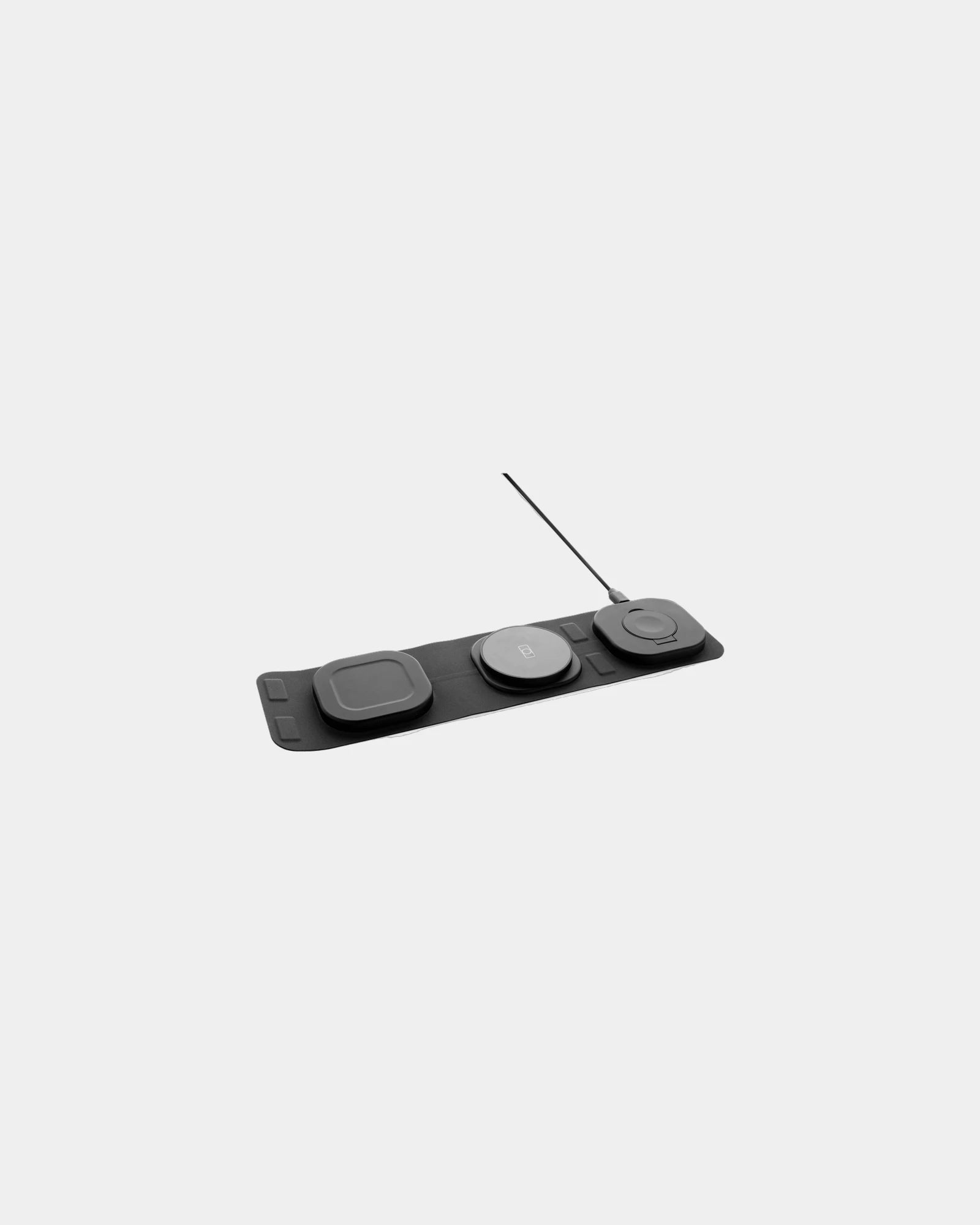 Custom recycled ABS wireless charger 15W - Grey