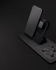 Custom recycled PU 3-in-1 wireless charger - 8