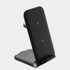Custom recycled 15W wireless charger - Black