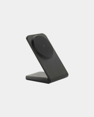 Promotional recycled plastic 15W wireless charger - Black