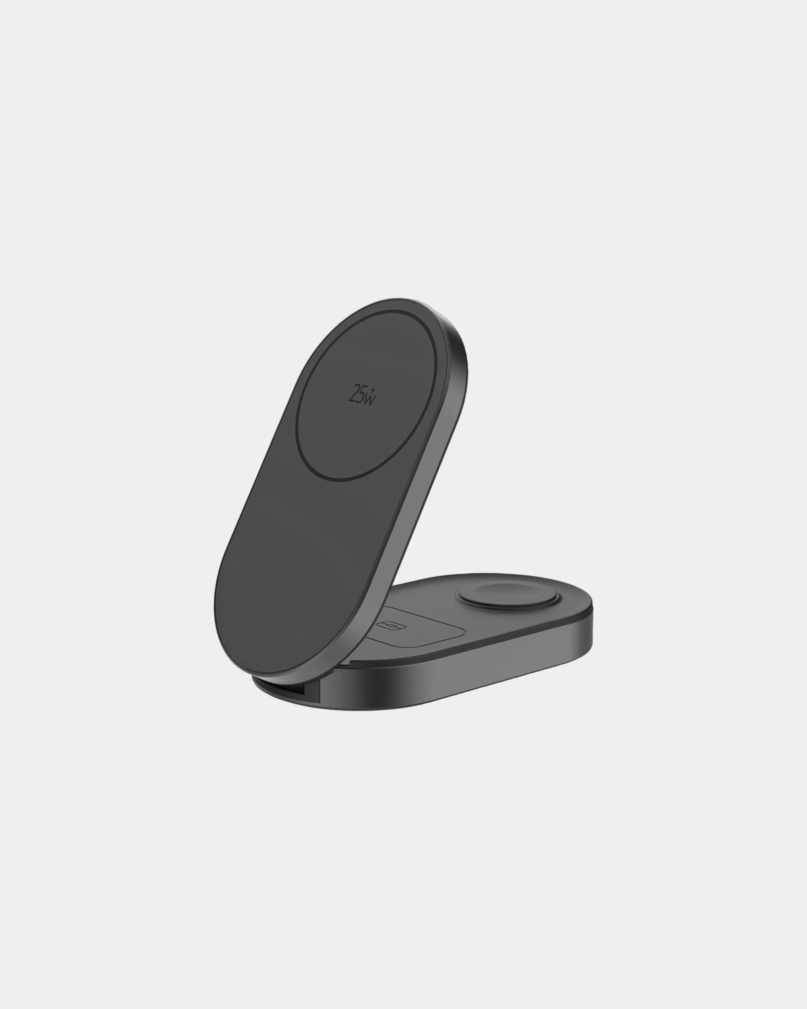 Custom 25W wireless charger for phones and tablets - Grey