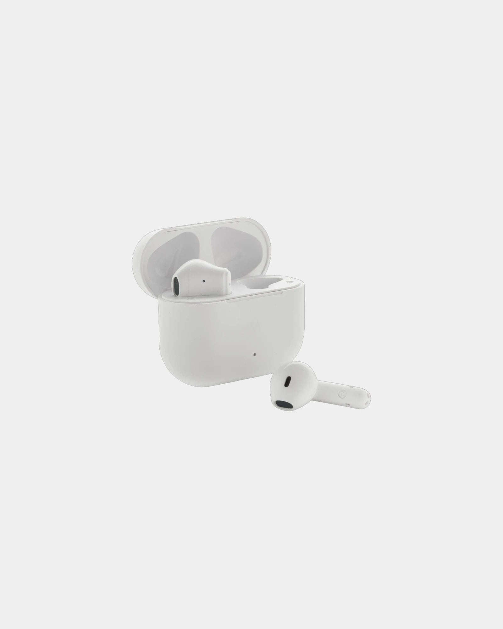 Custom recycled plastic wireless earbuds Tunevo - White