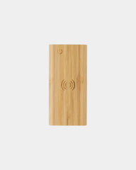 Custom bamboo power bank 8000 mAh with wireless charging - 3