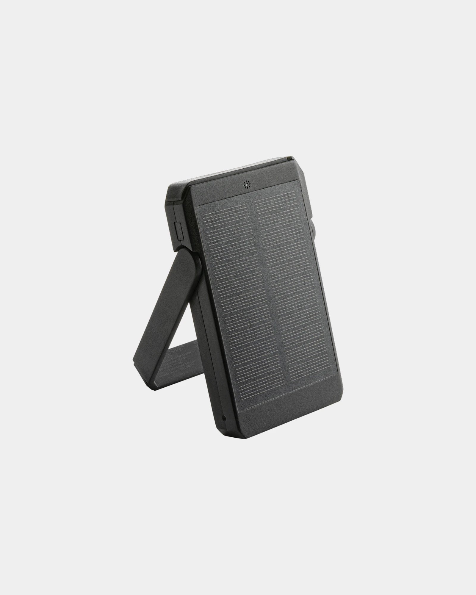 Custom recycled solar power bank 5000 mAh - Black